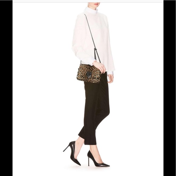 New Jimmy Choo Leopard Print Shoulder Bag - Picture 2 of 8